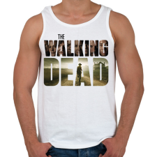 PRINTFASHION The Walking Dead - Férfi atléta - Fehér atléta, trikó