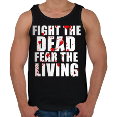 PRINTFASHION The Walking Dead - Férfi atléta - Fekete