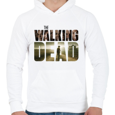 PRINTFASHION The Walking Dead - Férfi kapucnis pulóver - Fehér férfi pulóver, kardigán