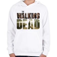 PRINTFASHION The Walking Dead - Gyerek kapucnis pulóver - Fehér