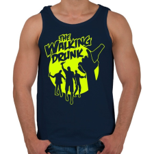PRINTFASHION The Walking Drunk - Férfi atléta - Sötétkék atléta, trikó