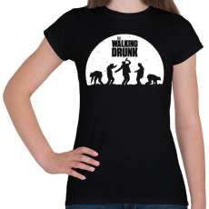 PRINTFASHION The Walking Drunk - Női póló - Fekete
