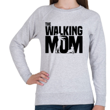 PRINTFASHION The Walking Mom - Női pulóver - Sport szürke női pulóver, kardigán
