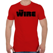 PRINTFASHION The Wire - Férfi póló - Piros férfi póló