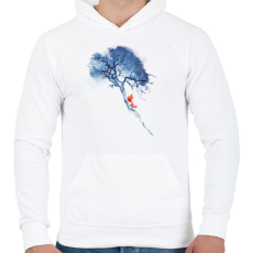 PRINTFASHION There's no way back - Férfi kapucnis pulóver - Fehér