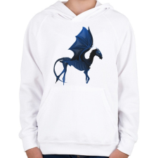 PRINTFASHION Thestrál - Gyerek kapucnis pulóver - Fehér gyerek pulóver, kardigán