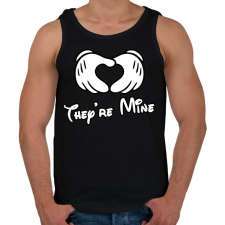 PRINTFASHION They are mine - Férfi atléta - Fekete atléta, trikó