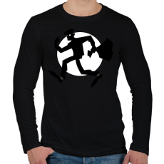 PRINTFASHION thief - Férfi hosszú ujjú póló - Fekete