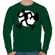 PRINTFASHION thief - Férfi pulóver - Sötétzöld férfi pulóver, kardigán