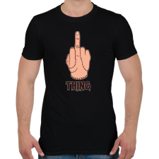 PRINTFASHION Thing - Férfi póló - Fekete férfi póló