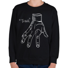 PRINTFASHION "Thing" - Gyerek pulóver - Fekete gyerek pulóver, kardigán