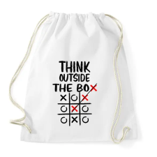 PRINTFASHION Think outside the box - Sportzsák, Tornazsák - Fehér tornazsák