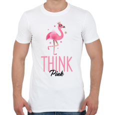 PRINTFASHION thinkpink - Férfi póló - Fehér