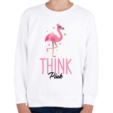 PRINTFASHION thinkpink - Gyerek pulóver - Fehér gyerek pulóver, kardigán