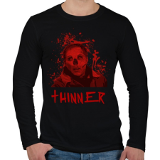 PRINTFASHION THINNER2 - Férfi hosszú ujjú póló - Fekete férfi póló