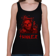 PRINTFASHION THINNER2 - Női atléta - Fekete női trikó