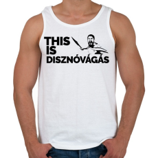 PRINTFASHION This is disznovágás - Férfi atléta - Fehér