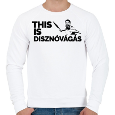PRINTFASHION This is disznovágás - Férfi pulóver - Fehér férfi pulóver, kardigán