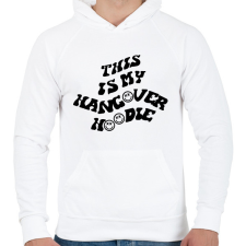 PRINTFASHION This is my hangover hoodie - Férfi kapucnis pulóver - Fehér férfi pulóver, kardigán