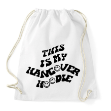 PRINTFASHION This is my hangover hoodie - Sportzsák, Tornazsák - Fehér tornazsák