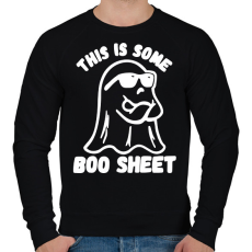PRINTFASHION This is some BOO SHEET (bullshit) - Férfi pulóver - Fekete