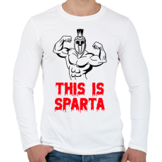 PRINTFASHION This is Sparta 1 - Férfi hosszú ujjú póló - Fehér