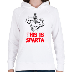 PRINTFASHION This is Sparta 1 - Női kapucnis pulóver - Fehér