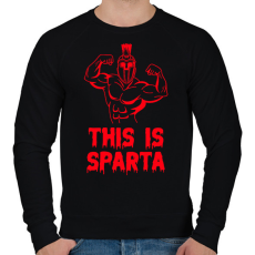 PRINTFASHION This is Sparta 2 - Férfi pulóver - Fekete