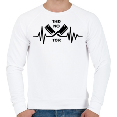 PRINTFASHION This no tor - Férfi pulóver - Fehér