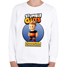 PRINTFASHION Thomas Score - Gyerek pulóver - Fehér gyerek pulóver, kardigán