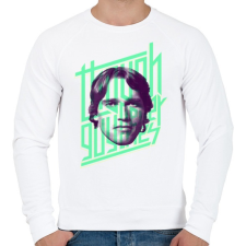 PRINTFASHION Though guy - Férfi pulóver - Fehér férfi pulóver, kardigán