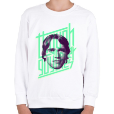 PRINTFASHION Though guy - Gyerek pulóver - Fehér