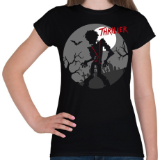 PRINTFASHION Thriller MJ - Női póló - Fekete