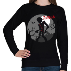PRINTFASHION Thriller MJ - Női pulóver - Fekete