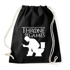 PRINTFASHION Throne of games feher - Sportzsák, Tornazsák - Fekete tornazsák