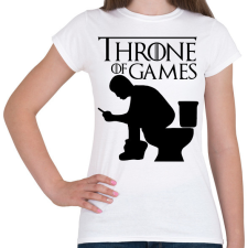 PRINTFASHION Throne of games - Női póló - Fehér női póló