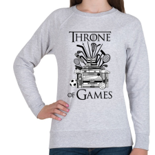 PRINTFASHION Throne of Games - Női pulóver - Sport szürke női pulóver, kardigán