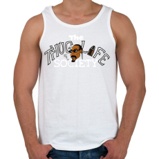 PRINTFASHION Thug Life Society - Férfi atléta - Fehér