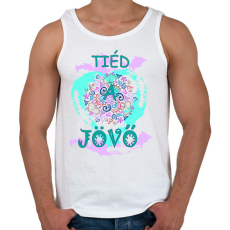 PRINTFASHION Tiéd a jövő! - Férfi atléta - Fehér