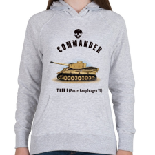 PRINTFASHION tiger1 - Női kapucnis pulóver - Sport szürke női pulóver, kardigán