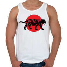 PRINTFASHION Tiger - Férfi atléta - Fehér