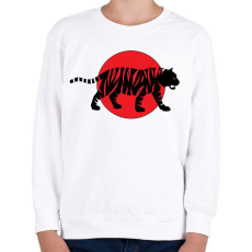 PRINTFASHION Tiger - Gyerek pulóver - Fehér