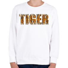 PRINTFASHION Tiger - Gyerek pulóver - Fehér