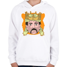 PRINTFASHION Tiger King - Gyerek kapucnis pulóver - Fehér gyerek pulóver, kardigán