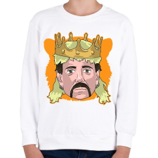 PRINTFASHION Tiger King - Gyerek pulóver - Fehér gyerek pulóver, kardigán
