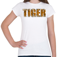 PRINTFASHION Tiger - Női póló - Fehér női póló