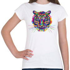 PRINTFASHION Tiger - Női póló - Fehér női póló