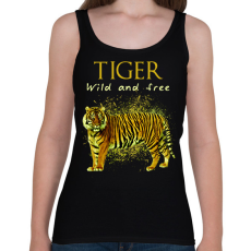 PRINTFASHION tiger wild and free - Női atléta - Fekete