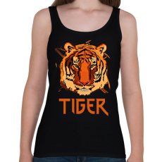 PRINTFASHION TIGERFACE - Női atléta - Fekete