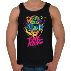 PRINTFASHION Tigris király - Férfi atléta - Fekete